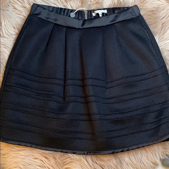 NWT Techno Mini skirt by MAJE~Jupe Baule Matiere~Sz.3 Puffy w. Pockets - Picture 9 of 13